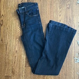 J Brand High waisted stretch flared jeans